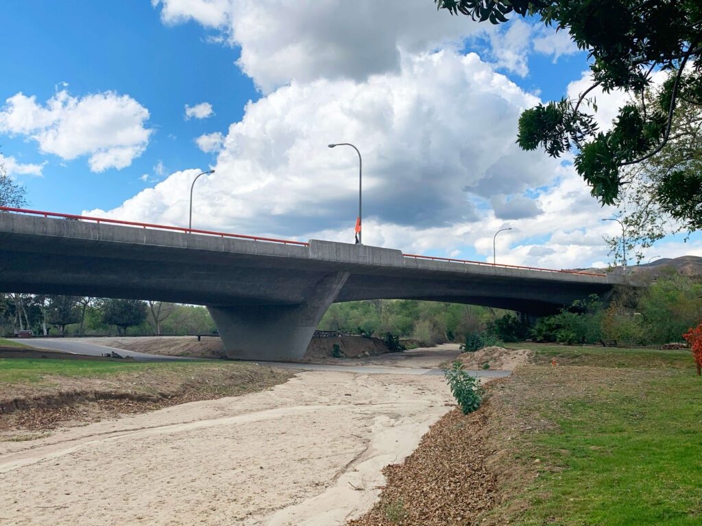 Gypsum Canyon Bridge Over the Santa Ana River